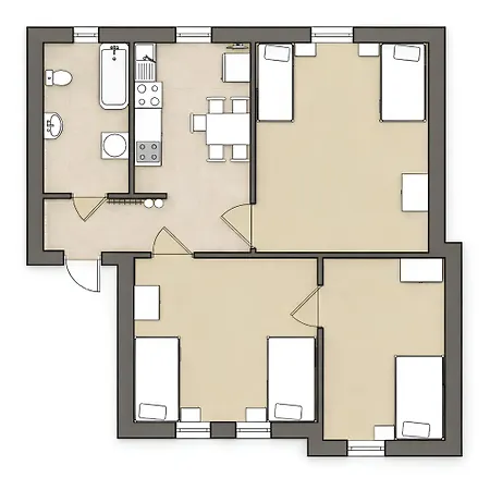 5 Bett Monteurwohnungen In Bitterfeld-Wolfen